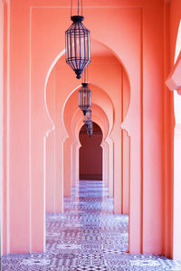 Empty corridor of building