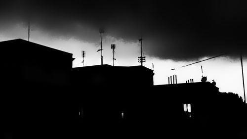 Low angle view of building against sky