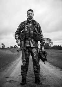 Man standing on field