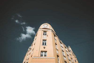 Low angle view of building against sky