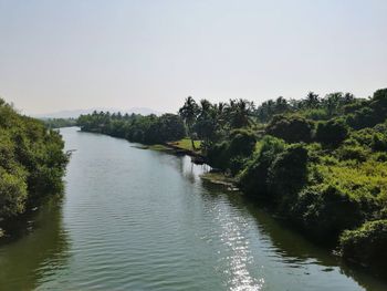 Scenic view of river against sky