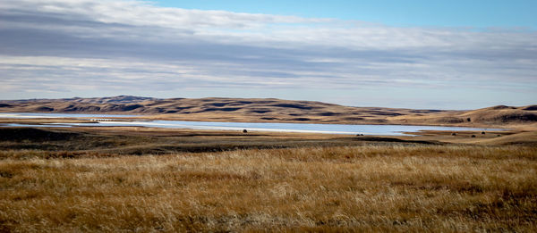 Scenic view of landscape against sky