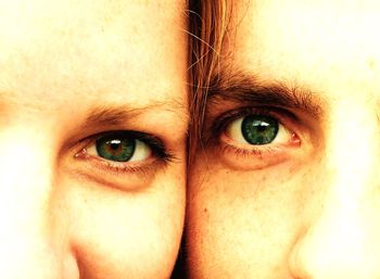 Close-up portrait of young woman