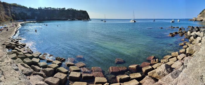 Scenic view of sea against sky