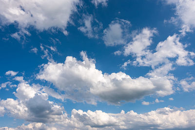 Low angle view of clouds in sky