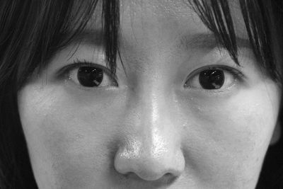 Close-up portrait of young woman