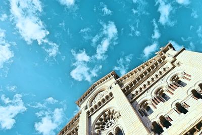 Low angle view of building against sky