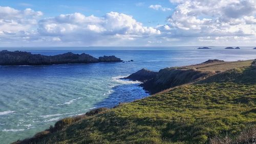 Scenic view of sea against sky