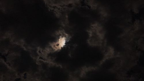 Low angle view of dramatic sky