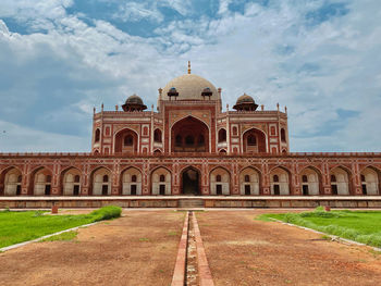 Low angle view of historic building against sky