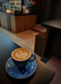 Close-up of coffee on table