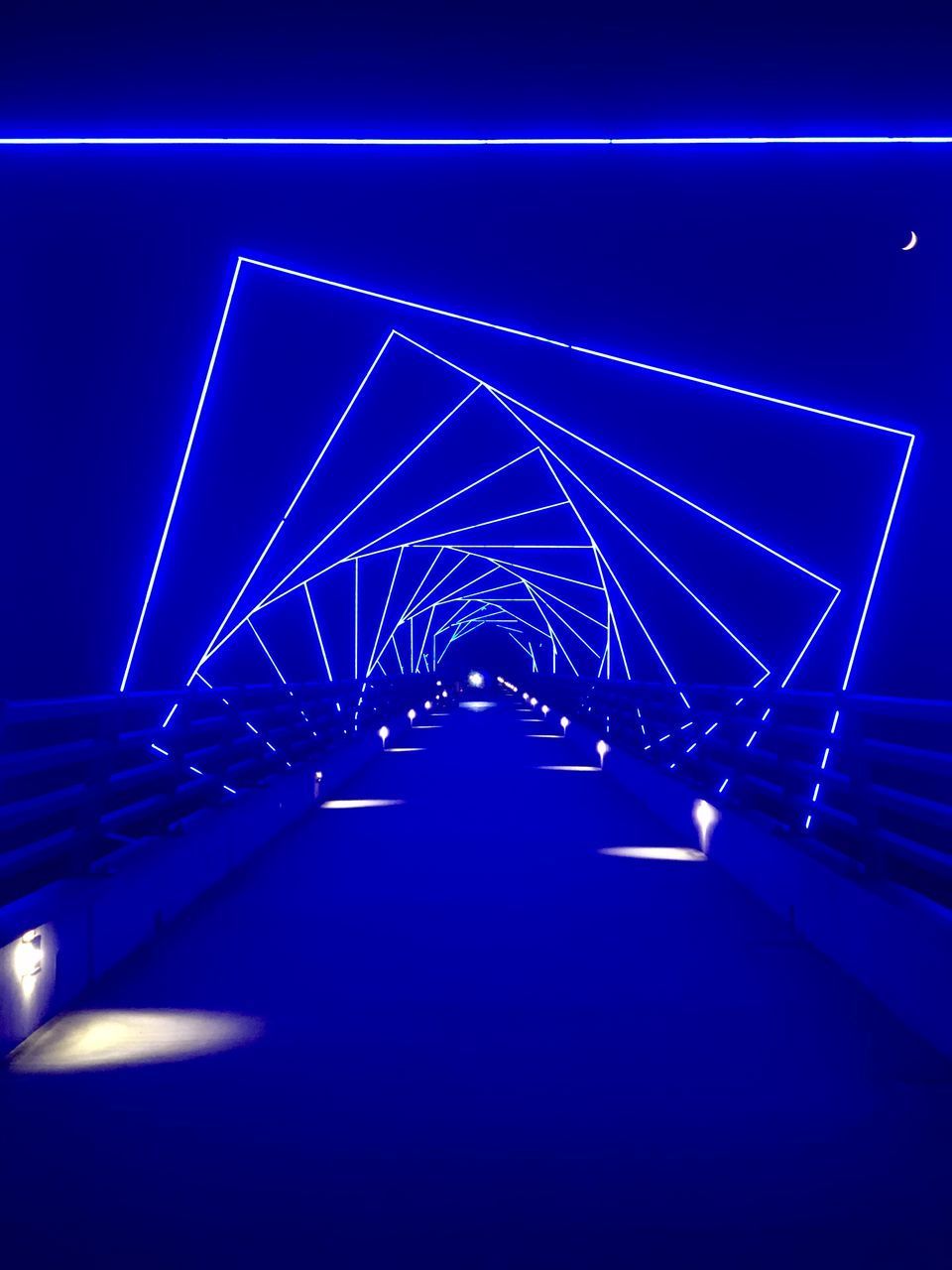 VIEW OF ILLUMINATED BRIDGE