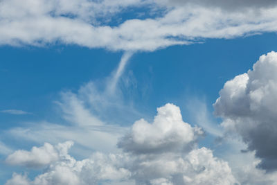 Low angle view of clouds in sky