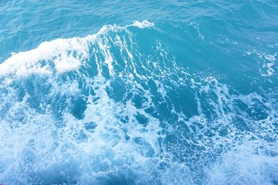 High angle view of swimming pool in sea