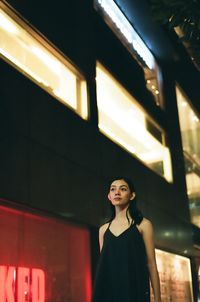 Full length of woman standing in store