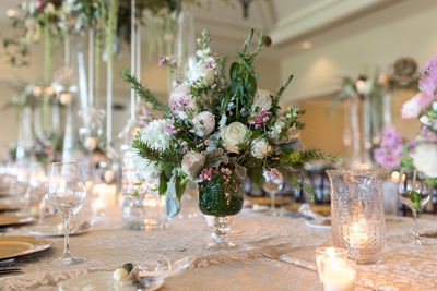 Close-up of flowers in vase