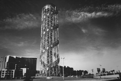Low angle view of building against sky