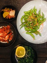 Close-up of food on table