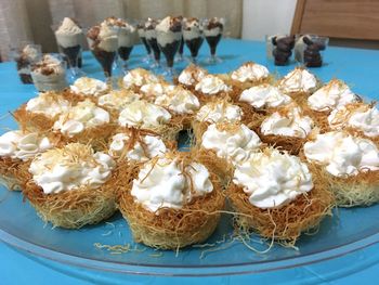 Close-up of food in tray