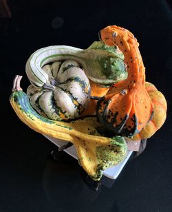 High angle view of meat in plate