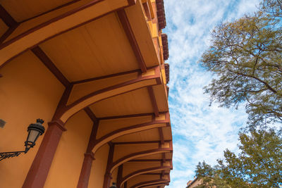 Low angle view of building against sky