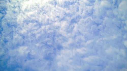 Low angle view of clouds in sky