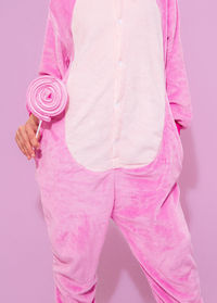 Pink pajamas party girl. lollipop lover. minimal. home relax style. kigurumi shop