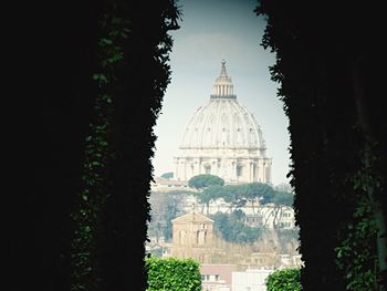 Historic st peter basilica against sky