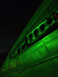 Low angle view of illuminated built structure