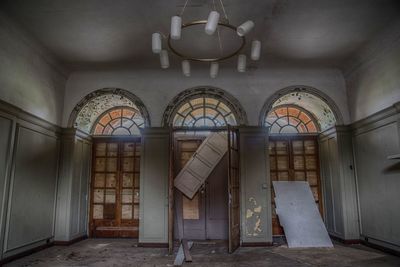 Interior of abandoned building