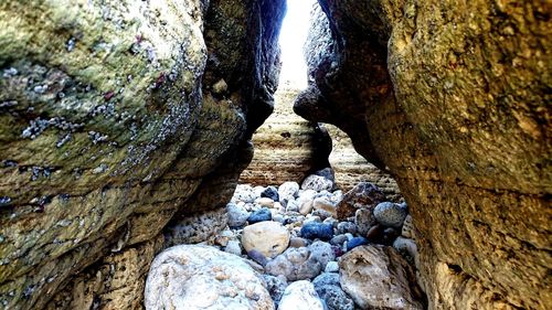 Close-up of rock formation