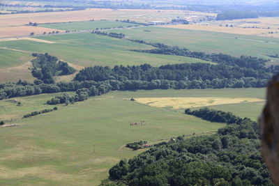 High angle view of landscape