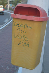 Close-up of text
