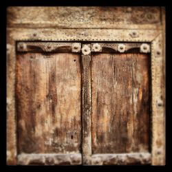 Close-up of wooden door