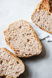 Close-up of bread on table