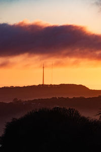 Scenic view of sunset