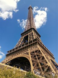 Low angle view of the eiffel tower