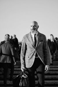 Woman looking at camera