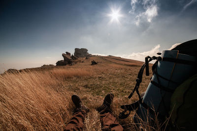 Rest after a hike