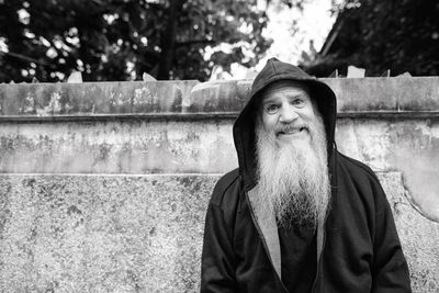 Portrait of man standing outdoors