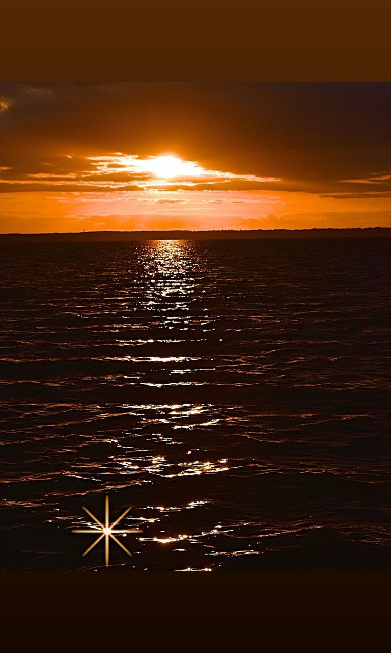 sky, sunset, water, sea, scenics - nature, beauty in nature, orange color, horizon over water, horizon, tranquility, cloud - sky, tranquil scene, nature, idyllic, land, beach, no people, wave, motion