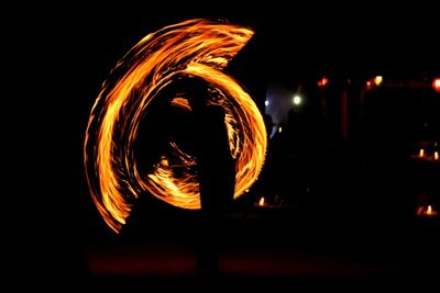 Light painting at night