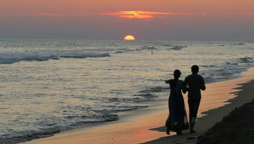 Sunset over sea