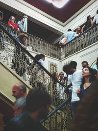 People on staircase