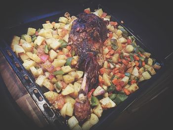 Close-up of food in plate