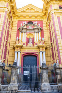 Low angle view of historical building