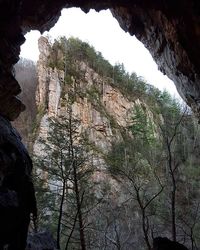 Scenic view of rocky mountains