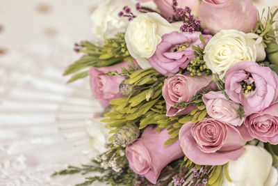 Close-up of rose bouquet