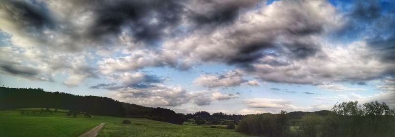 Panoramic view of landscape against sky