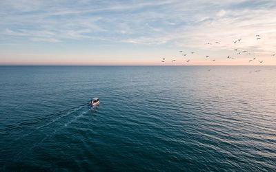 Scenic view of sea against sky